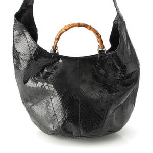 Gucci Hobo Python Black Shoulder Handbag era Ford Tom Bucket